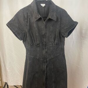 Black Denim Dress from Dry Goods